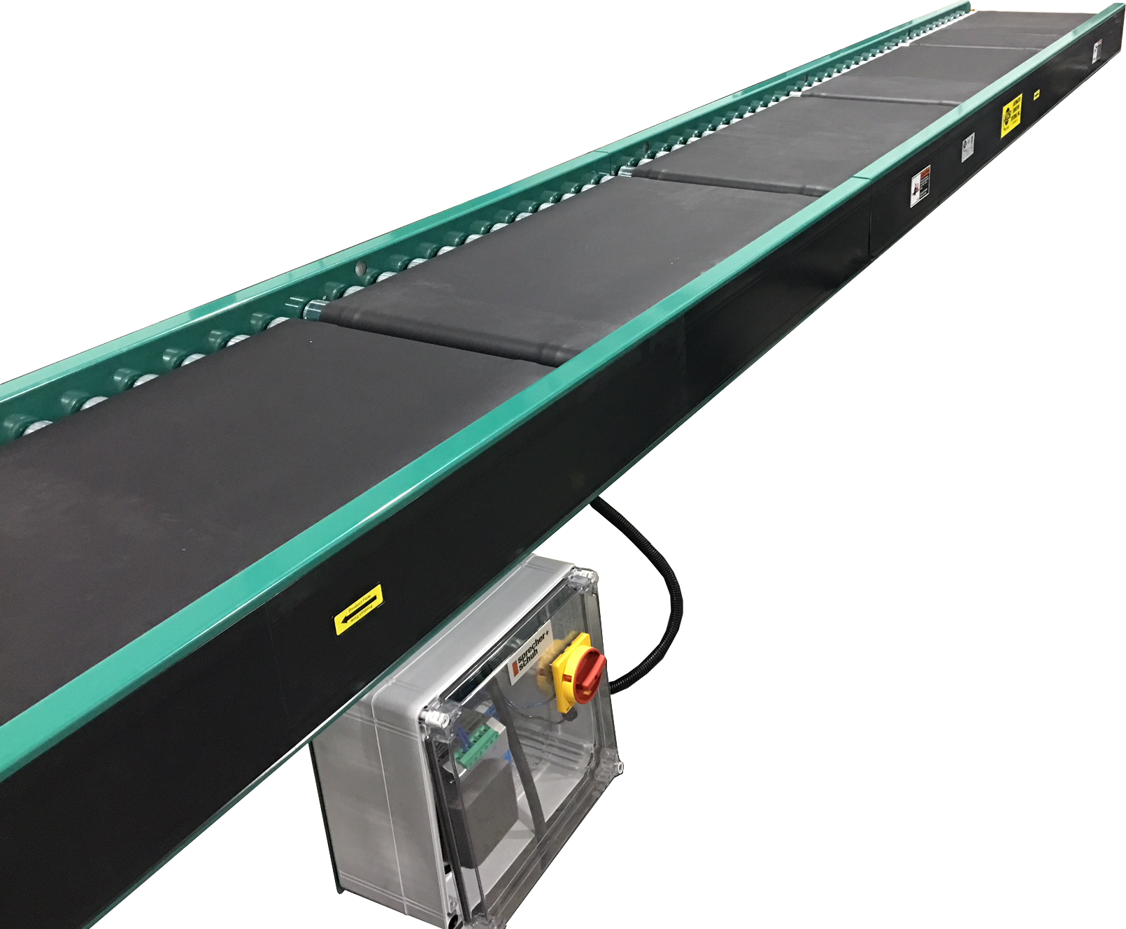 ACSI 190MRA with Belted MDR Zones — belt surface over motorized drive rollers